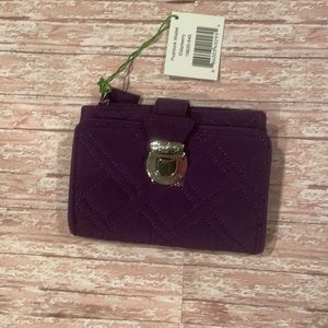 Vera Bradley Pushlock Wallet-Elderberry